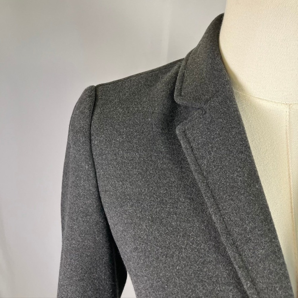 Cremieux Gray Wool Blend Blazer Jacket Women's 0 Business Career Tailored Fitted - Picture 4 of 11